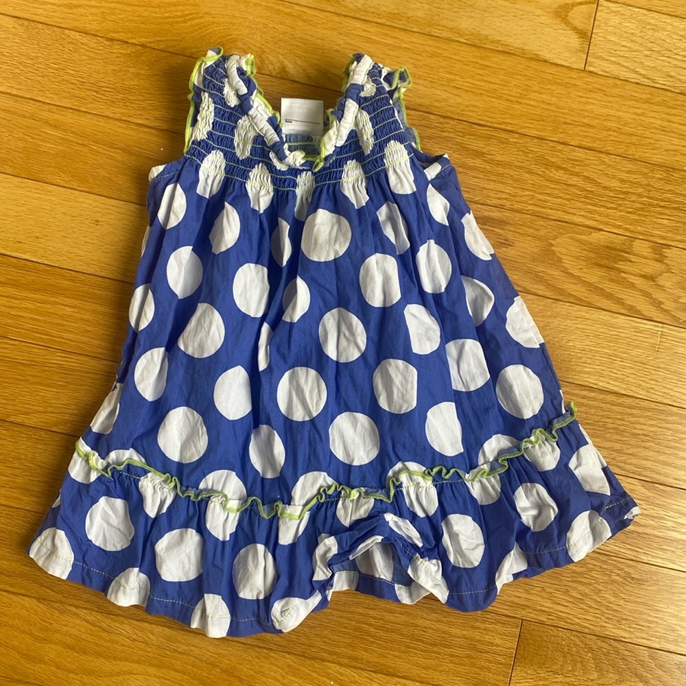 Hanna Anderson 6-12 polka dot dress